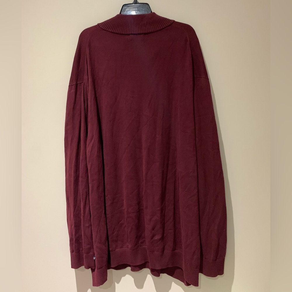 Nautica Fine Knit Quarter Zip Sweater - Picture 2 of 3